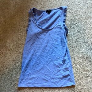 Super cute tank top with ruffles on the arms